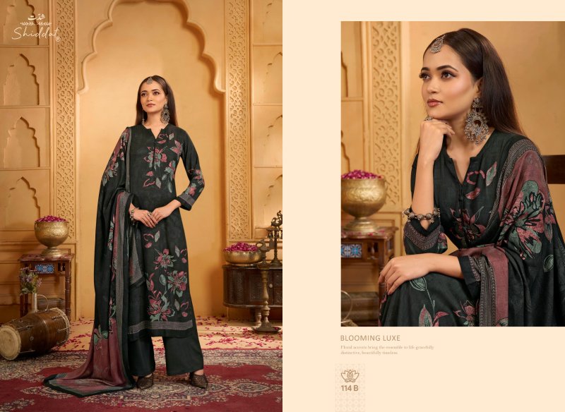 Calista 114 By Shiddat Viscose Pashmina Dress Material
